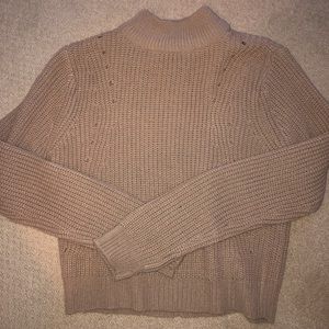 Turtle neck crop sweater